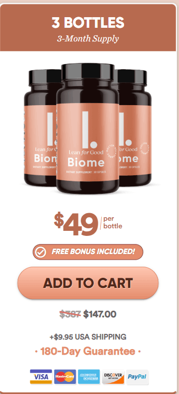 LeanBiome 3 bottle